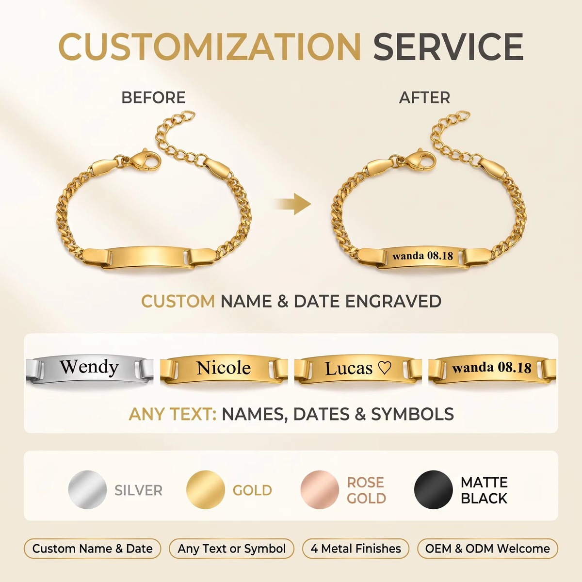 Premium Quality Customize Bracelet Premium Quality Customize Bracelet
